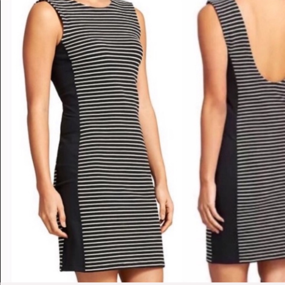 Athleta open back stripe mini dress XS